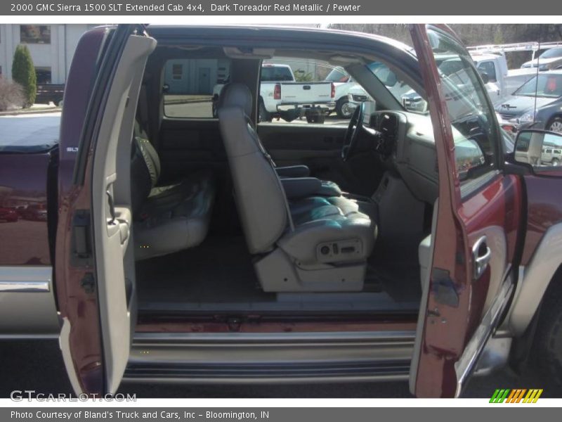 Dark Toreador Red Metallic / Pewter 2000 GMC Sierra 1500 SLT Extended Cab 4x4