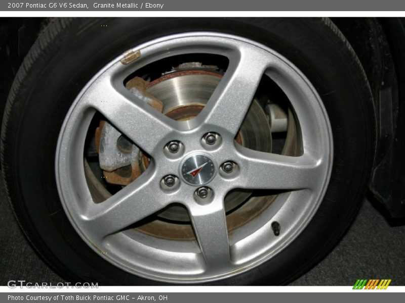 Granite Metallic / Ebony 2007 Pontiac G6 V6 Sedan