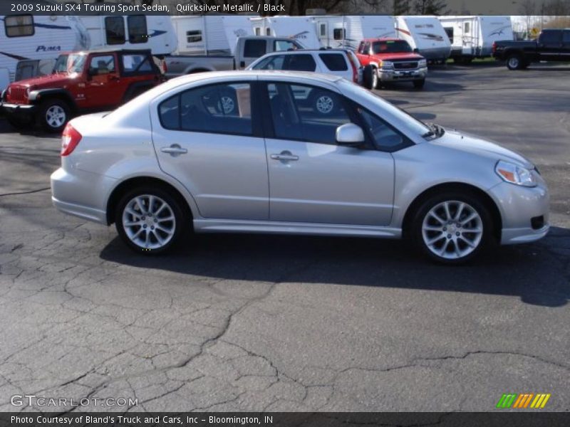Quicksilver Metallic / Black 2009 Suzuki SX4 Touring Sport Sedan