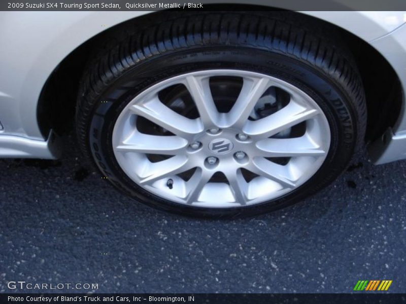 Quicksilver Metallic / Black 2009 Suzuki SX4 Touring Sport Sedan