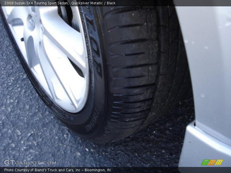 Quicksilver Metallic / Black 2009 Suzuki SX4 Touring Sport Sedan
