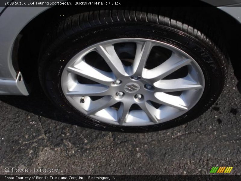 Quicksilver Metallic / Black 2009 Suzuki SX4 Touring Sport Sedan