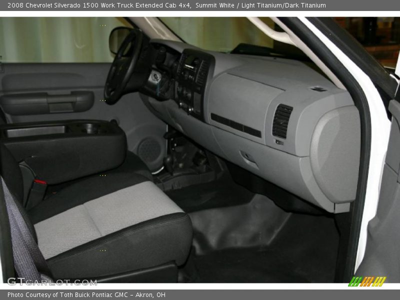 Summit White / Light Titanium/Dark Titanium 2008 Chevrolet Silverado 1500 Work Truck Extended Cab 4x4