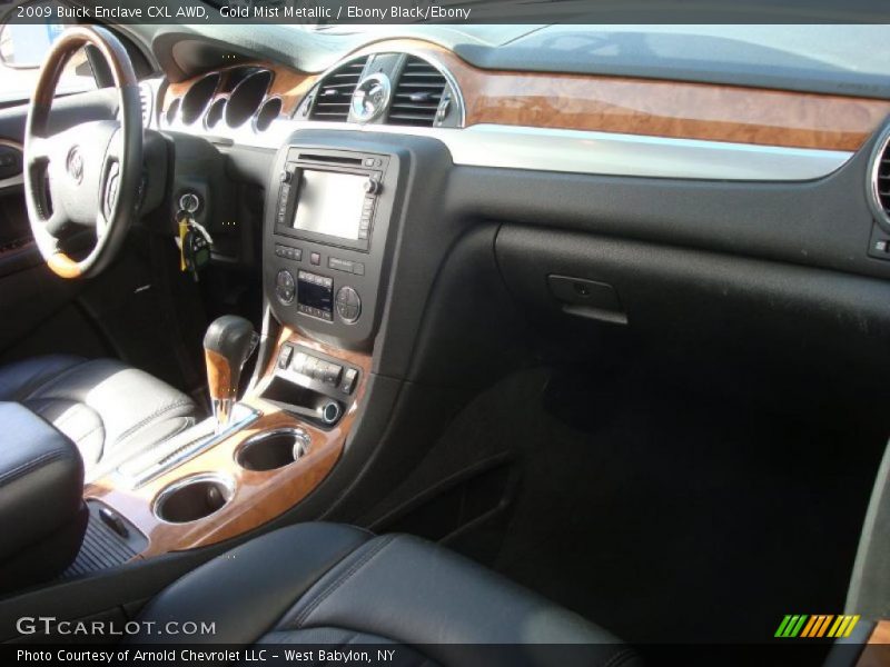 Gold Mist Metallic / Ebony Black/Ebony 2009 Buick Enclave CXL AWD