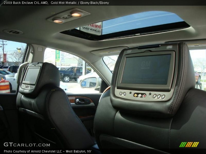 Gold Mist Metallic / Ebony Black/Ebony 2009 Buick Enclave CXL AWD