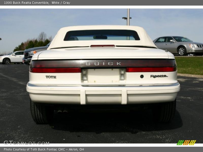 White / Gray 1990 Buick Reatta Convertible