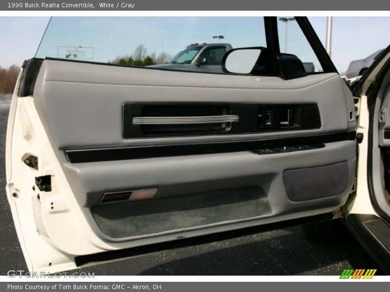 White / Gray 1990 Buick Reatta Convertible