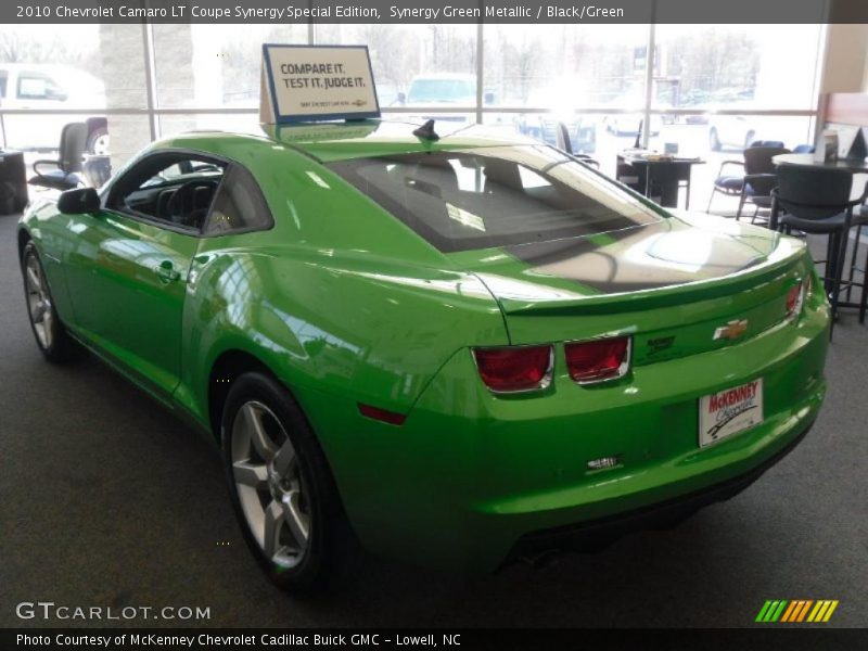 Synergy Green Metallic / Black/Green 2010 Chevrolet Camaro LT Coupe Synergy Special Edition