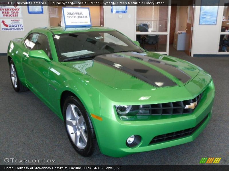 Synergy Green Metallic / Black/Green 2010 Chevrolet Camaro LT Coupe Synergy Special Edition