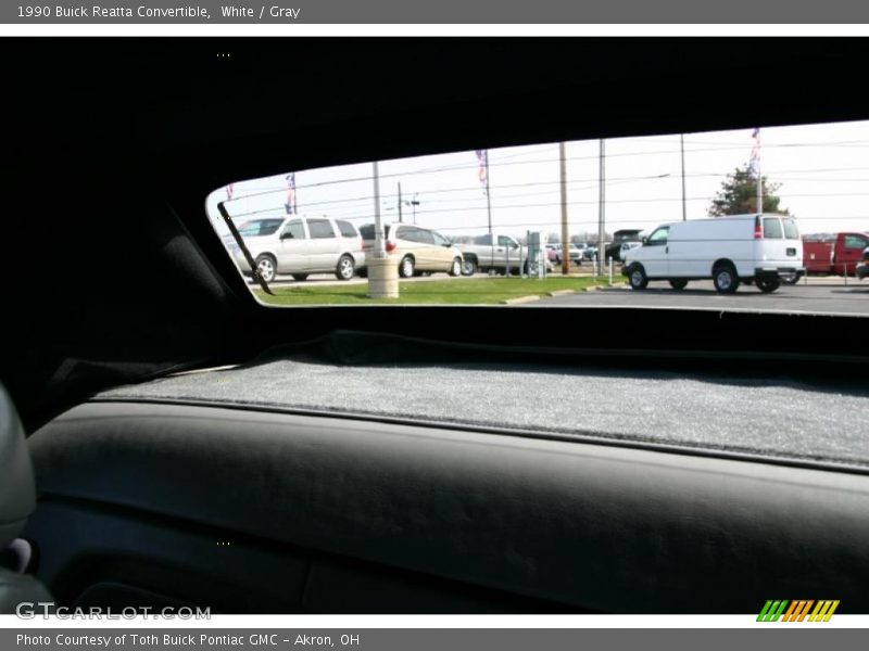 White / Gray 1990 Buick Reatta Convertible