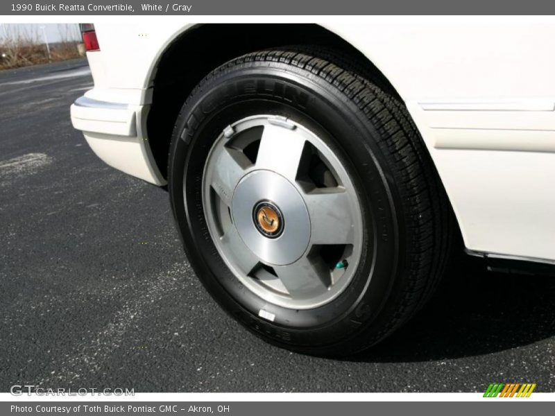 White / Gray 1990 Buick Reatta Convertible