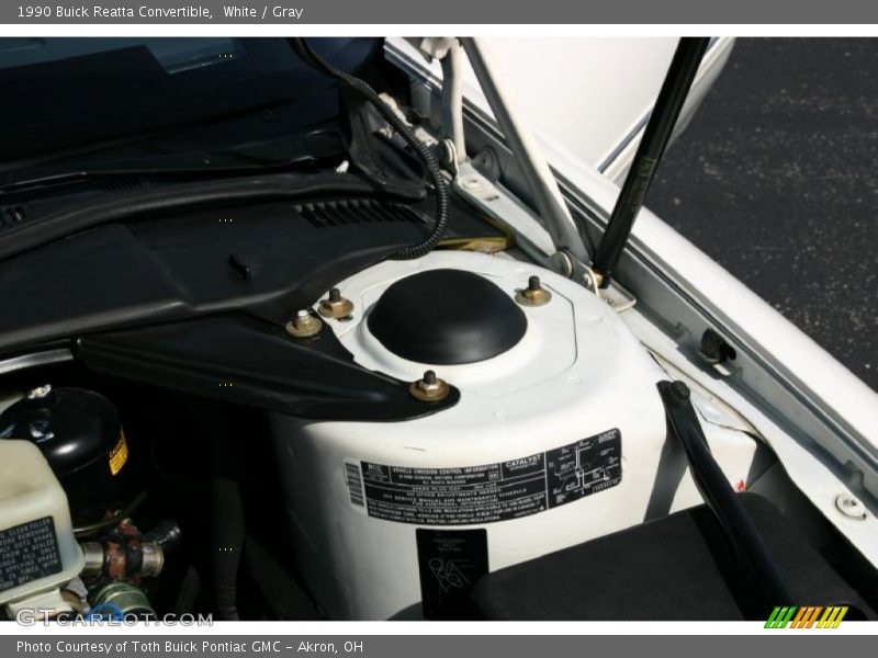 White / Gray 1990 Buick Reatta Convertible