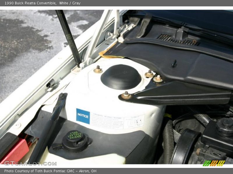 White / Gray 1990 Buick Reatta Convertible