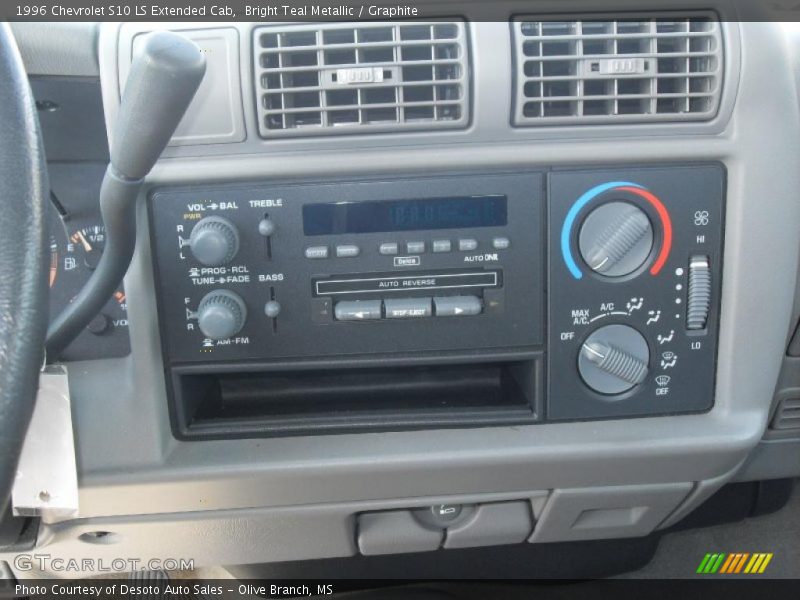 Bright Teal Metallic / Graphite 1996 Chevrolet S10 LS Extended Cab