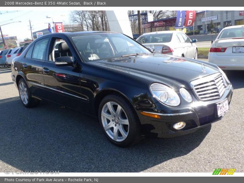 Black / Black 2008 Mercedes-Benz E 350 4Matic Sedan