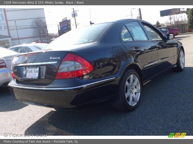 Black / Black 2008 Mercedes-Benz E 350 4Matic Sedan