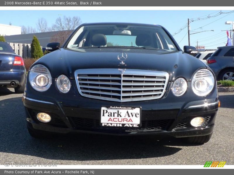 Black / Black 2008 Mercedes-Benz E 350 4Matic Sedan