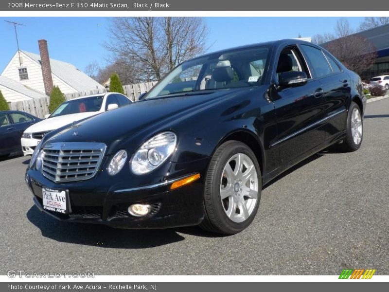 Black / Black 2008 Mercedes-Benz E 350 4Matic Sedan