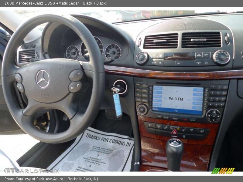 Black / Black 2008 Mercedes-Benz E 350 4Matic Sedan