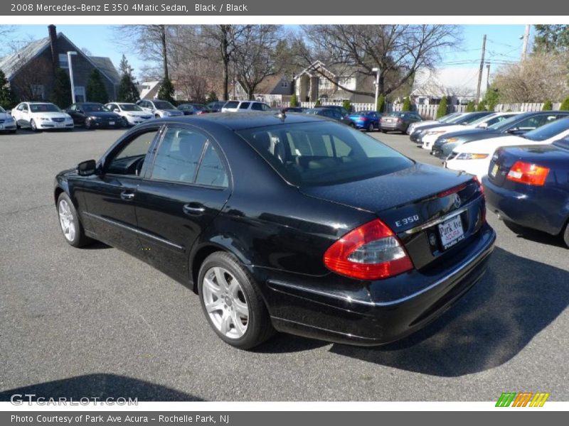 Black / Black 2008 Mercedes-Benz E 350 4Matic Sedan