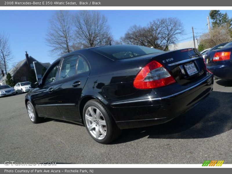 Black / Black 2008 Mercedes-Benz E 350 4Matic Sedan