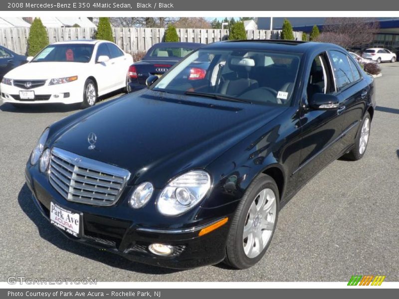 Black / Black 2008 Mercedes-Benz E 350 4Matic Sedan