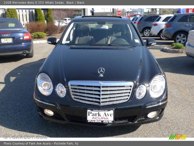 Black / Black 2008 Mercedes-Benz E 350 4Matic Sedan