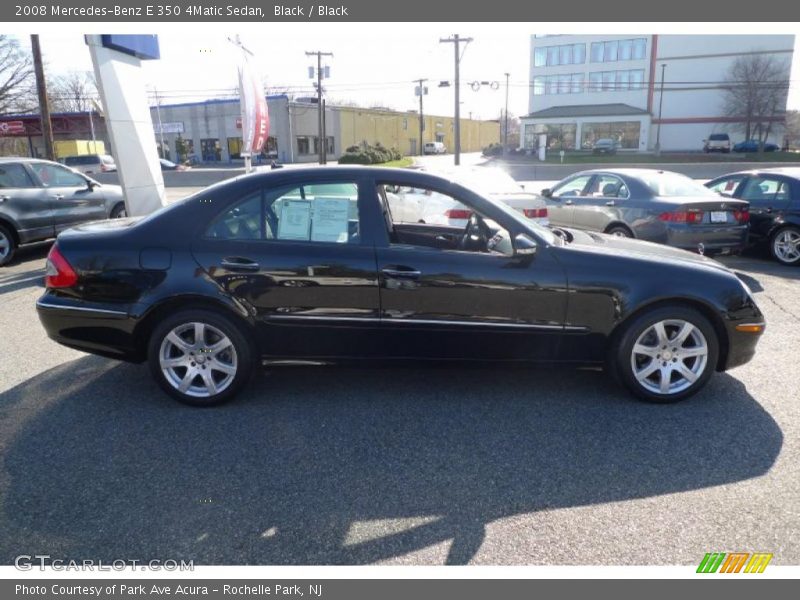 Black / Black 2008 Mercedes-Benz E 350 4Matic Sedan