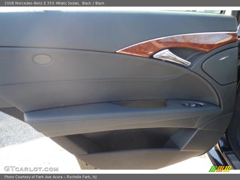 Black / Black 2008 Mercedes-Benz E 350 4Matic Sedan