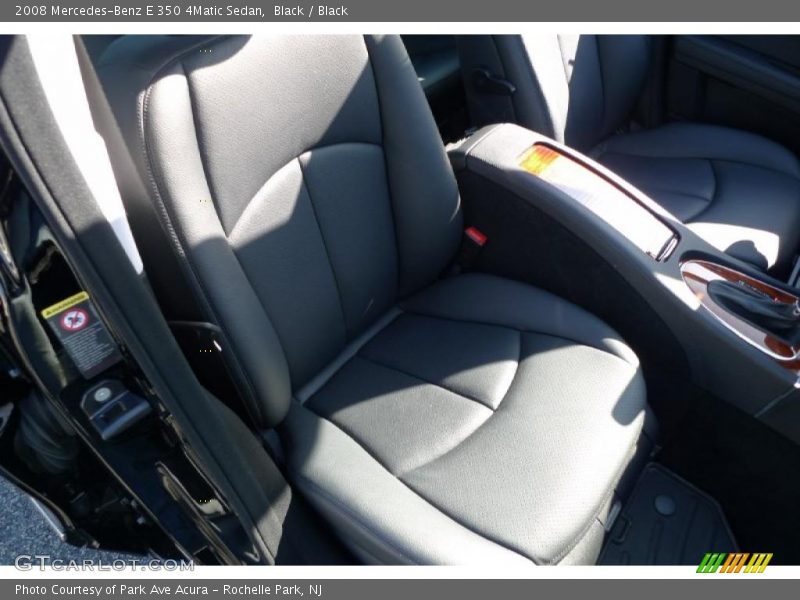Black / Black 2008 Mercedes-Benz E 350 4Matic Sedan