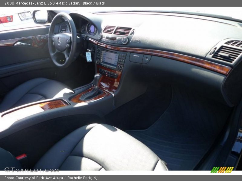 Black / Black 2008 Mercedes-Benz E 350 4Matic Sedan