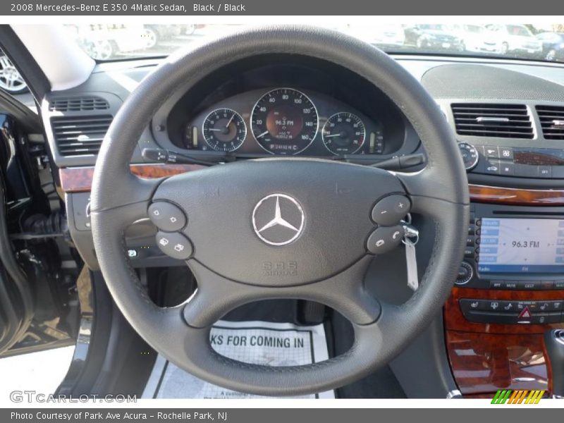 Black / Black 2008 Mercedes-Benz E 350 4Matic Sedan