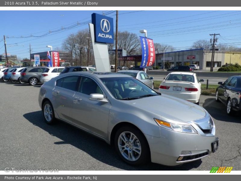 Palladium Silver Metallic / Ebony 2010 Acura TL 3.5