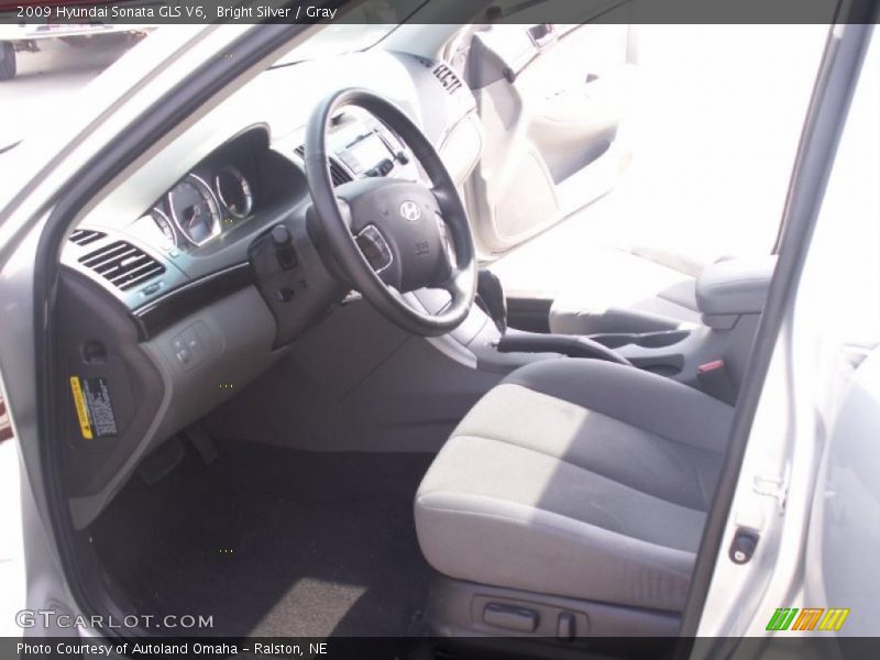 Bright Silver / Gray 2009 Hyundai Sonata GLS V6