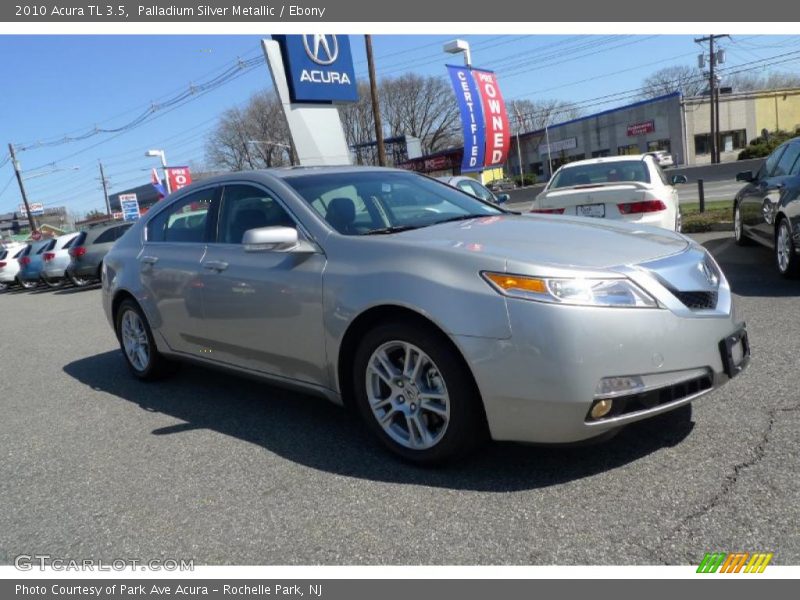 Palladium Silver Metallic / Ebony 2010 Acura TL 3.5