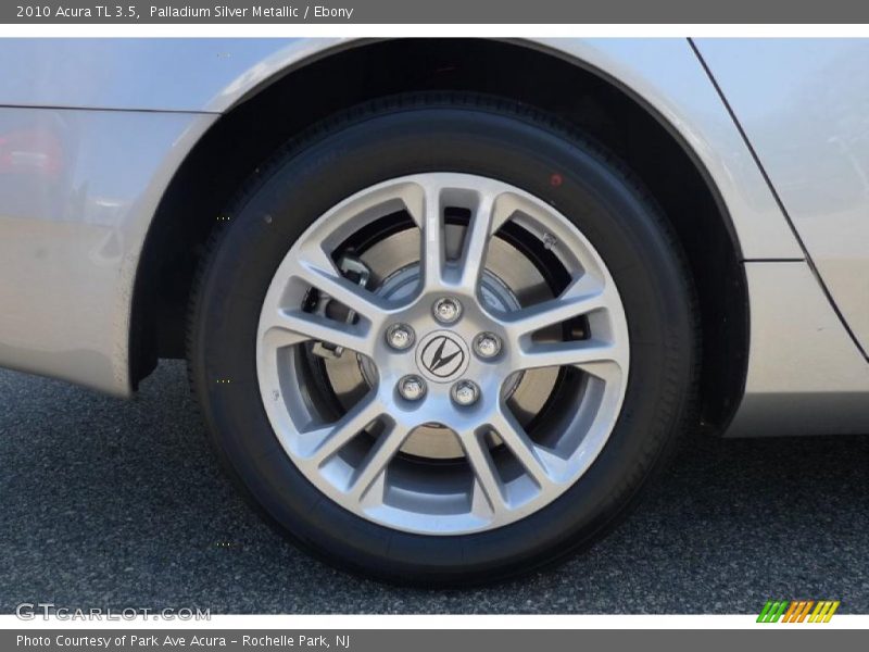 Palladium Silver Metallic / Ebony 2010 Acura TL 3.5