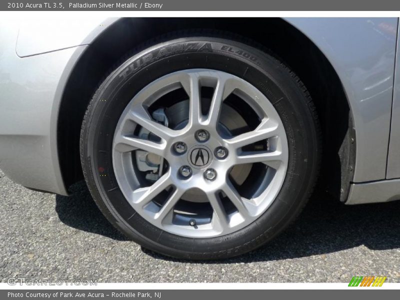 Palladium Silver Metallic / Ebony 2010 Acura TL 3.5