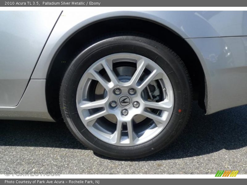 Palladium Silver Metallic / Ebony 2010 Acura TL 3.5