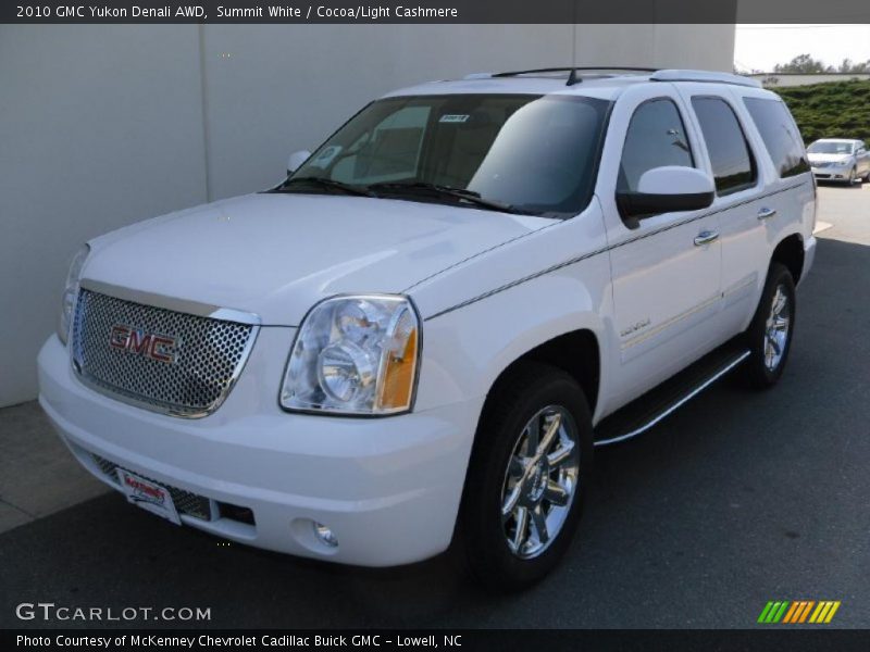 Summit White / Cocoa/Light Cashmere 2010 GMC Yukon Denali AWD