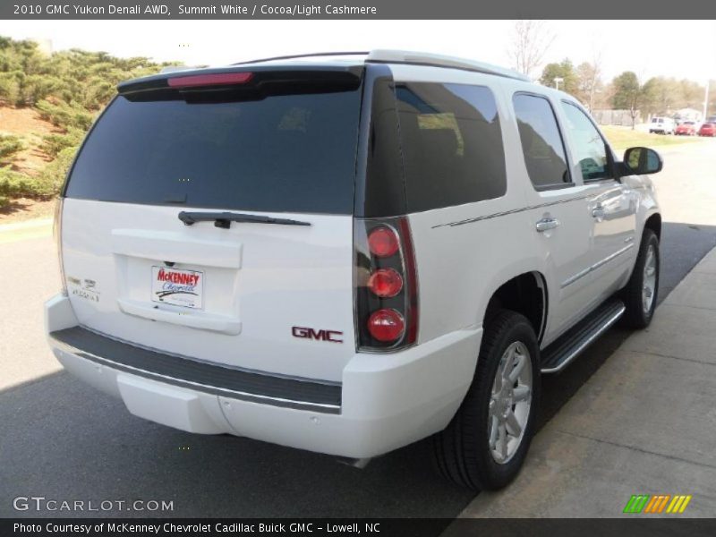 Summit White / Cocoa/Light Cashmere 2010 GMC Yukon Denali AWD