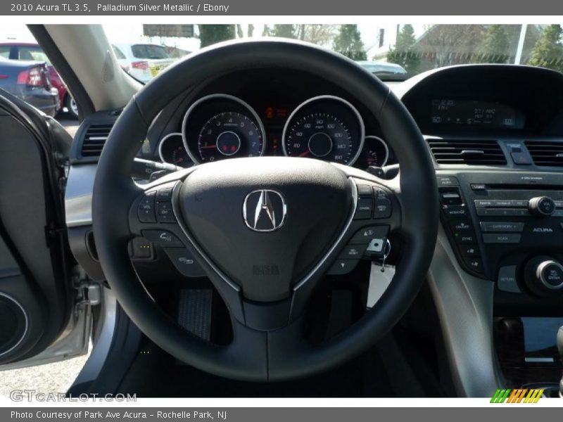 Palladium Silver Metallic / Ebony 2010 Acura TL 3.5