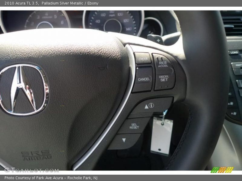 Palladium Silver Metallic / Ebony 2010 Acura TL 3.5