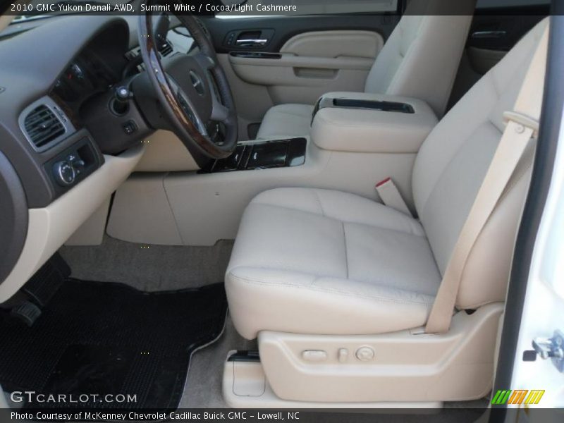 Summit White / Cocoa/Light Cashmere 2010 GMC Yukon Denali AWD