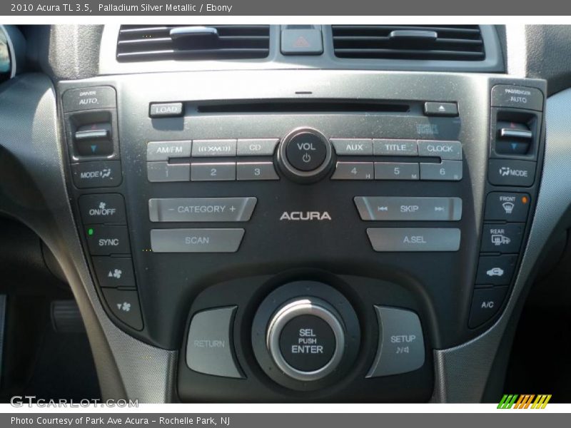 Palladium Silver Metallic / Ebony 2010 Acura TL 3.5