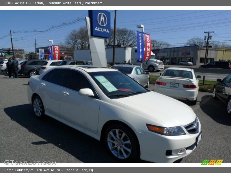 Premium White Pearl / Parchment 2007 Acura TSX Sedan