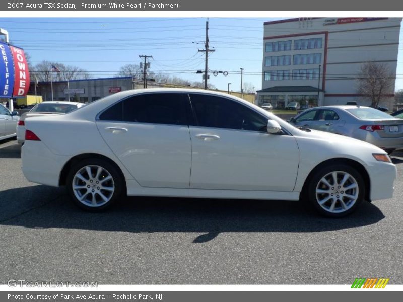Premium White Pearl / Parchment 2007 Acura TSX Sedan