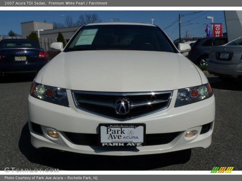 Premium White Pearl / Parchment 2007 Acura TSX Sedan