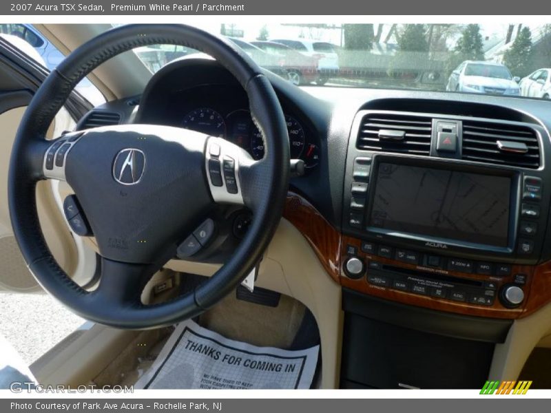 Premium White Pearl / Parchment 2007 Acura TSX Sedan