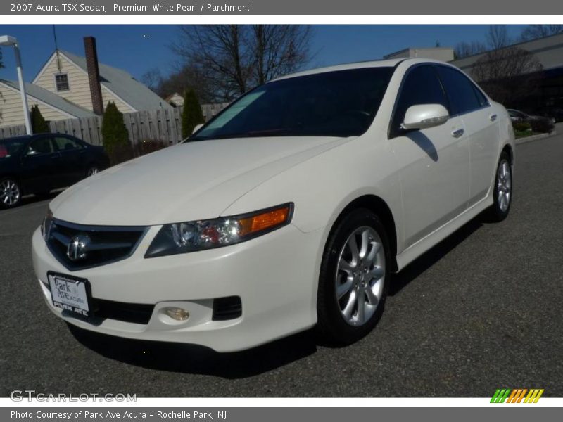 Premium White Pearl / Parchment 2007 Acura TSX Sedan