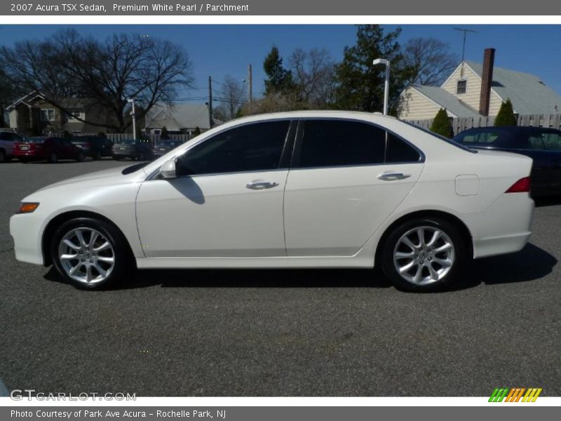 Premium White Pearl / Parchment 2007 Acura TSX Sedan